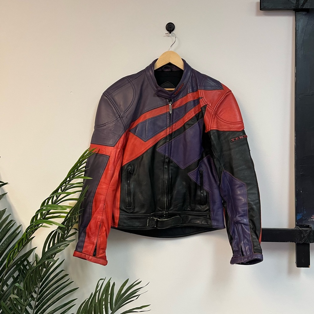 Teknic leather motorcycle jacket